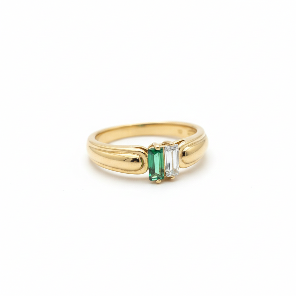 Dual Baguette Statement Ring