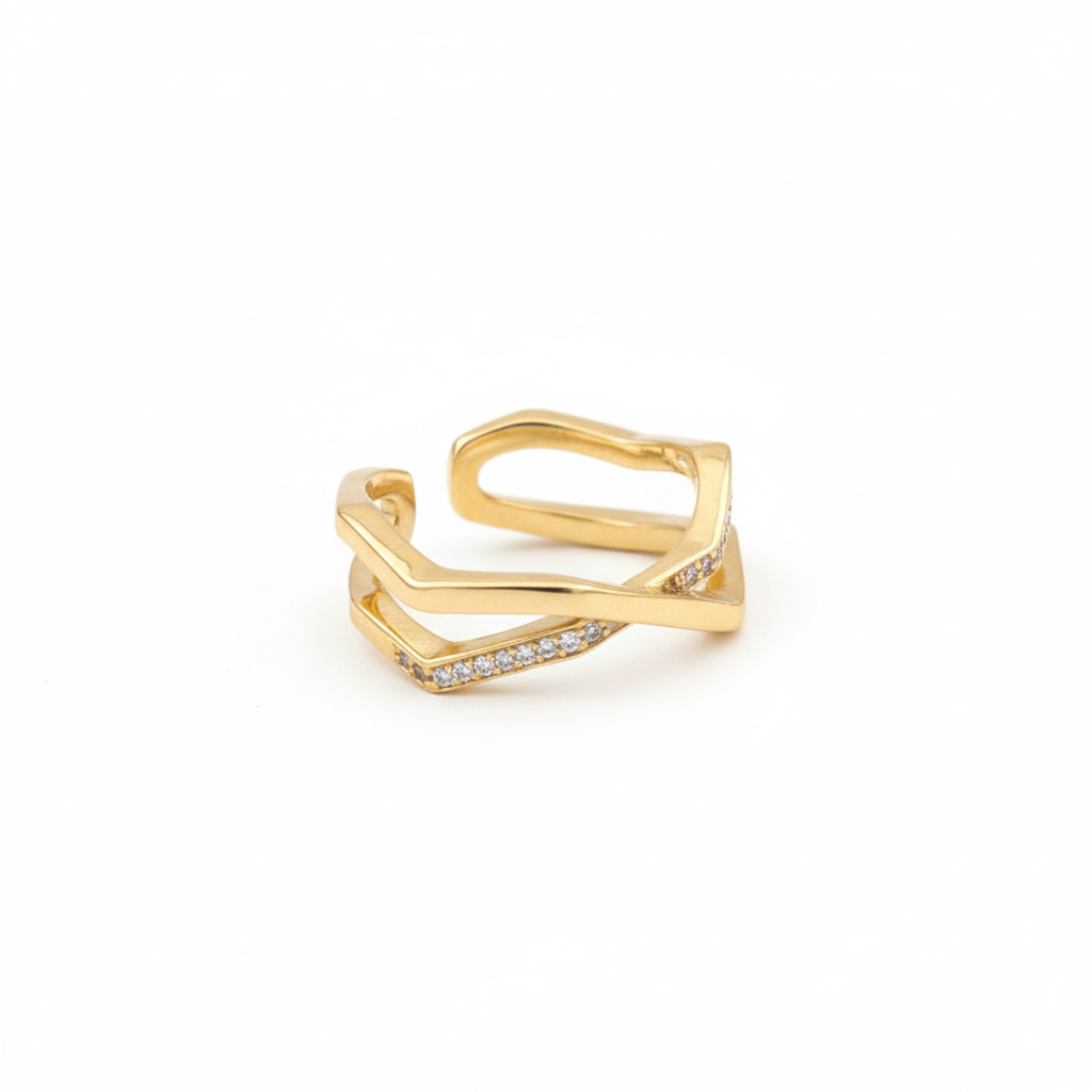 Twisted Luxe Adjustable Ring
