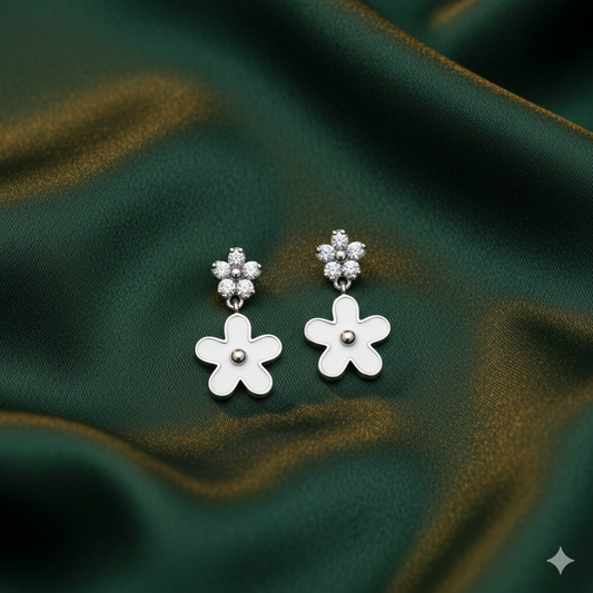 Blossom Crystal Petite Drop Earrings