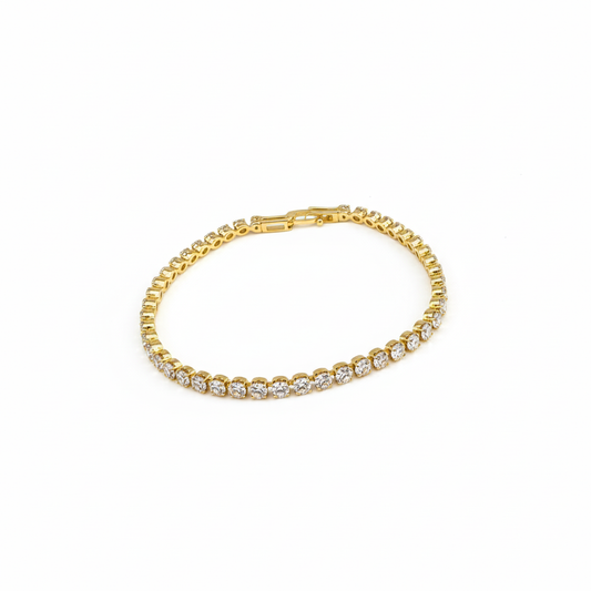 Classic Bracelet with Round Stones