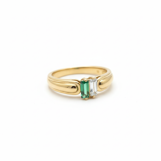 Dual Baguette Statement Ring